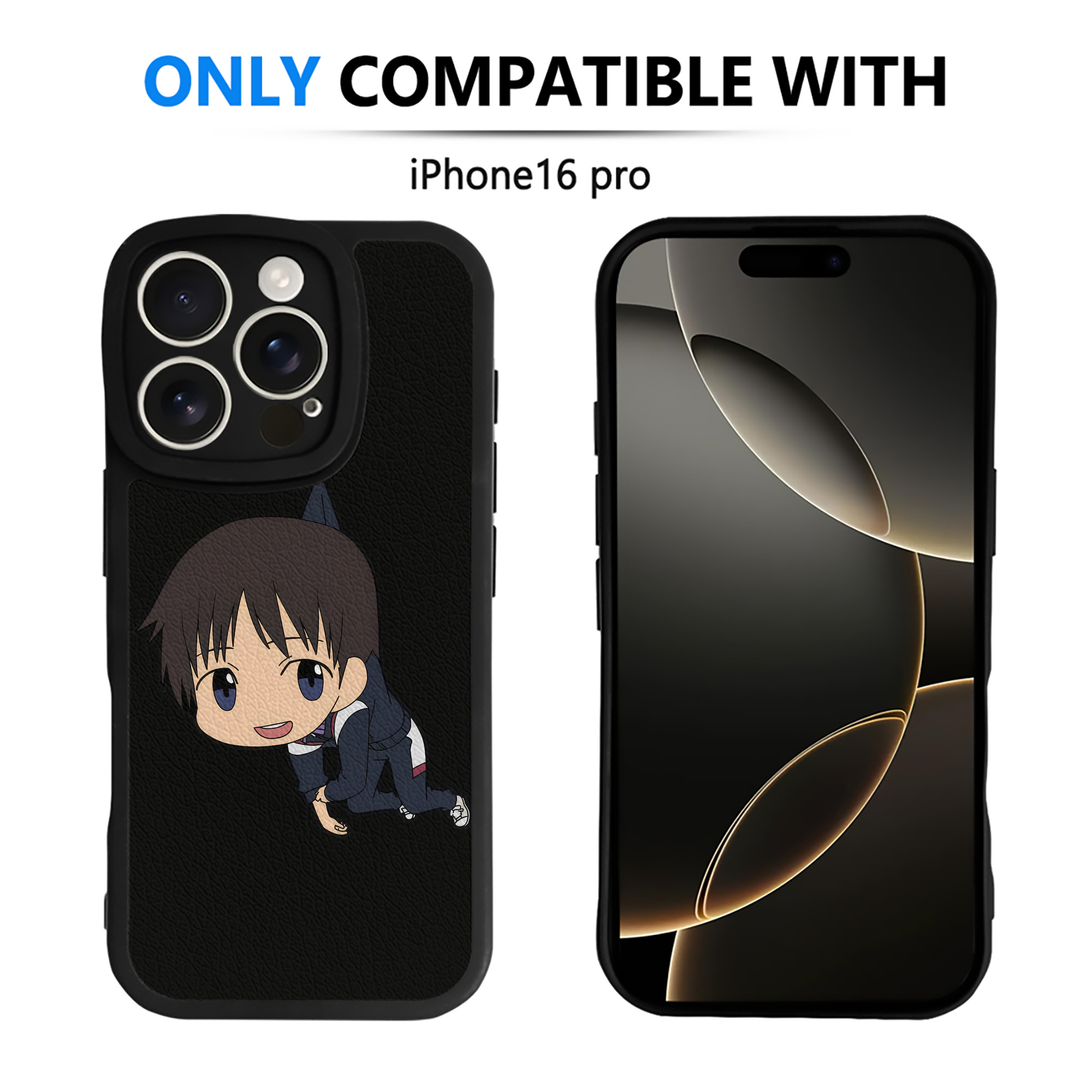 （画像用） EVA 新世紀エヴァンゲリオン 【iPhone 16シリーズ対応】シリコンスマホケース（レザー調） 材質：シリコン